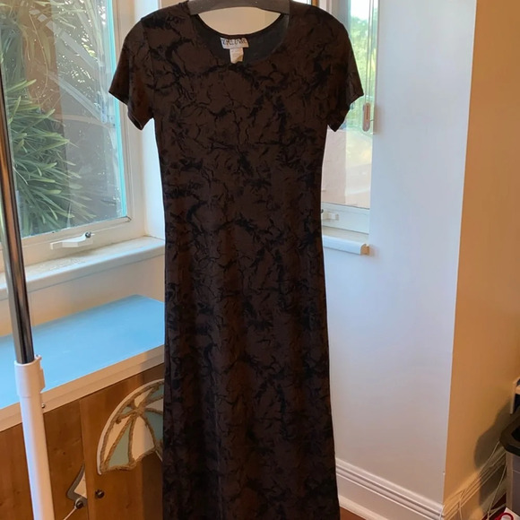 Vintage Brown Long‎ Dress - Picture 4 of 10